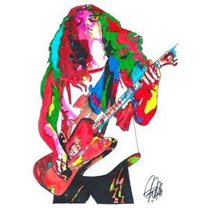 Allen Collins Lynyrd Skynyrd Music Guitar Rock Music Poster Print 18x24